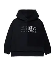 MM6 Maison Margiela Kids Logo Printed Hoodie 12,8Y,14Y,10Y black