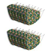 12x Splosh Adult Reusable Face Mask Cover w/ Adjustable Strap 12y+ Citrus
