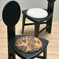 在飛比找ETMall東森購物網優惠-法式中古實木餐椅化妝椅設計師靠背美式復古家用椅子臥室書椅