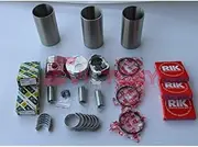 for Kubota Bobcat D662 Rebuild kit Overhaul Gasket Piston Liner Bearings