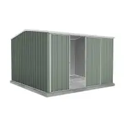Absco Sheds 3.0 x 3.0 x 2.06m Pale Eucalypt Ezislider Double Sliding Door Garden Shed