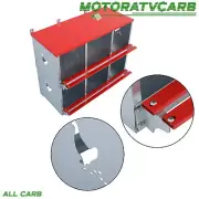 ALL-CARB Chicken Nesting Boxes 6 Compartment Metal Poultry Nest Box Wall Mount