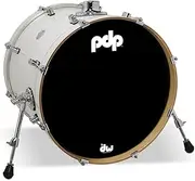 PDP Concept Maple Bass Drum, 20" x 16", Pearlescent White