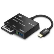 XQD SD Memory Card Reader Type-C USB 3.0 Hub Adapter For Sony/Nikon/Canon/Lexar