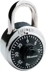 Master Lock 1500D Locker Lock Combination Padlock, 2 Pack, Black