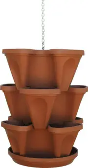 Stacking Planter Vertical Garden Hanging Planter For Herbs Strawberries And More