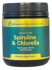 Biogenesis Spirulina & Chlorella + Marine Minerals 200g Powder | 200g