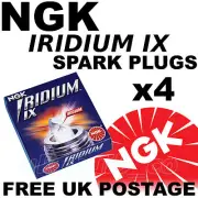 4x NGK IRIDIUM UPGRADE Spark Plugs FIAT PUNTO Mk3 1.2 8v (14mm Dia) 03-->05 6341