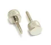 Genuine Gretsch Chrome Strap Buttons w/Hanger Bolts for Guitar/Bass 922-1030-000