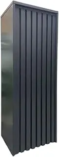 Parcel Pillar Light Grey Letter Box, Mailbox 5021, Modern Design, Made of Stainless Steel, Easy to Maintain, Weather-Resistant, Ideal for Residential & Commercial Use