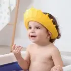 Adjustable Shampoo cap children's shower cap Baby Brush Hat Cute Bath Hair P8C6
