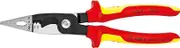 KNIPEX - 13 88 8 US Knipex Tools LP - 13888US Electrical Installation Pliers Red/Yellow