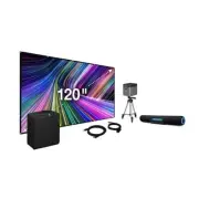 iLive Movie Theater X Bundle: Projector, Screen, Sound Bar - BRAND NEW