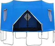 Trampoline Tent Cover - 14ft Sunshade for Trampolines - Foldable Cover for 8-Pole Trampolines, Protects Against Moisture and Rainy Weather