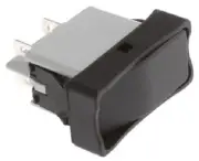 Apem ROCKER SWITCH KG412A2XXA21XX 15A DPST Latching, Panel Mount, Quick Connect