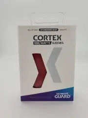 100 ULTIMATE GUARD CORTEX RED MATTE STANDARD SIZE Card SLEEVES Deck Protector