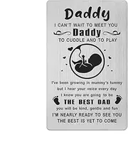 Yobent Promoted to Daddy 2025 Fathers Day Card, Expecting to be Daddy First Time, Soon to be Father Present Dad Pregnant Gifts, First Time Card for New Dad