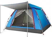 Automatic Camping Pop-up Tent 3/4 Person Beach Tent Folding Outdoor Lightweight Tents for Camping, Hiking, Climbing, Travel Portable Sun Shelter