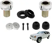 A Pair Coil Over Spacer Front Adjustable Coil Over Spacer System Compatible with Jeep Cherokee XJ, Comanche MJ, Grand Cherokee ZJ, and Wrangler TJ LJ 2 Pack