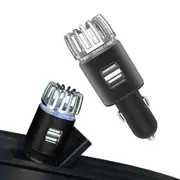 Car Air Purifier Dual USB Ports Car Air Freshener Portable Ionizer