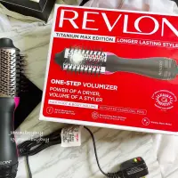 在飛比找蝦皮購物優惠-REVLON 熱風 整髮梳 乾髮整髮二合一 快速 效率 方便