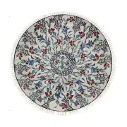 NNEAGS 120cm Mandala Area Rug for Living Room Lounge, Bedroom, Anti-slip Doormat