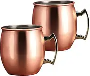 ULTECHNOVO 60ml Stainless Steel Mini Mugs Moscow Mule Cups Compact for Bar Home Outdoor Use