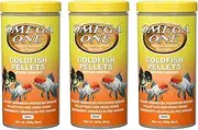 3 Pack of Goldfish Medium Pellets, 8 Ounces Each