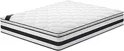 STARRY EUCALYPT King Memory Foam Mattress Duracoil Bonnell Spring 22cm Thickness, Medium Firm Pillow Top Bed Mattress with Enhanced Edge Support and Airflow Design, Lilac White