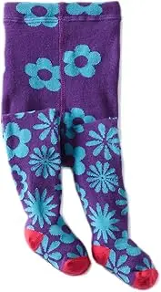 [Jefferies Socks] Baby-Girls Newborn Flurry Flower Tight