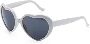 [HYYZZC] Women Fashion Heart Shaped Effects Glasses Watch The Lights Change To Heart Shape At Night Diffraction Glasses Female Sunglasses