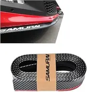 Car Front Bumper Lip Splitter, 2.5m/8.2ft Front Lip Spoiler, Self-Adhesive Waterproof Auto Side Skirt Protector Strip, Universal Exterior Soft Rubber Decoration Accessories for Cars (Black)