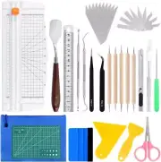 31Pcs Weeding Tools Kit for Vinyl, Craft Weeding Tools Set with Paper Cutter