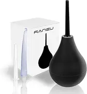 RANEU Enema Bulb Silicone Anal Douche Enema Kit for Women & Men with 3 Nozzles