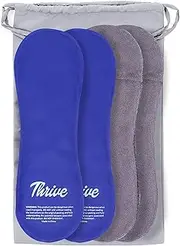 Thrive Perineal Ice Packs for Postpartum, Hemorrhoid Care & Pain Relief - 2 Hot & Cold Reusable Postpartum Ice Packs - Washable Cover - Postpartum & Hemorrhoid Cooling Must Haves