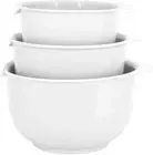 Mixing Bowls with Pour Spout, Set of 3 | Nesting Design Saves Space | Non-Slip,