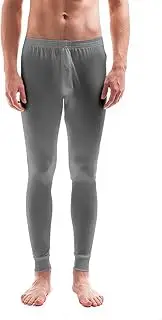 [Jasmine Silk] Mens Pure Silk Thermal Long Johns Grey