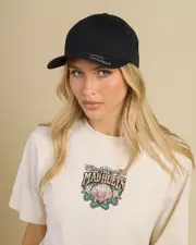 [Flexfit] Flexfit Women's Worn By The World Cap in Black Size Small/Medium S/M Black