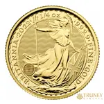 【TRUNEY貴金屬】2022英國不列顛女神金幣1/4盎司/英國女王紀念幣 / 約 2.0735台錢