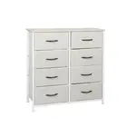 Storage Cabinet Tower Chest Of Drawers Dresser Tallboy 7 Drawer Beige