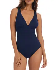 La Blanca Island Goddess Multistrap Cross Back One Piece Swimsuit