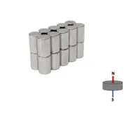 6X Super 6.85mm x 15mm N50M 100°C | Cylinder Neodymium Rare Earth Magnet Disc