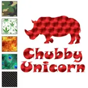 Chubby Unicorn Rhino, Vinyl Decal Sticker, 40 Patterns & 3 Sizes, #6405