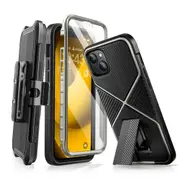 For Iphone 14 Plus Case 6.7' Infinity Full-body Heavy Duty Rugged Case with Built-in Screen Protector Belt-clip