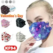 KF94 Valentine's Day Face Adult Mask 4 layers Disposâble Cover Breathable 10PC✨