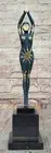 Bronze Egyptian Dancer Statue Art Deco Collectable Starfish
