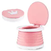 Children's Folding Toilet Portable Folding Toilet Seat Boys/girls Pink