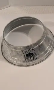 Miniature Galvanized Halloween Tree Skirt Or Collar NEW