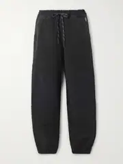 [Moncler Grenoble] Moncler Grenoble - Shell-paneled Fleece Tapered Sweatpants - Black - x large x large Black