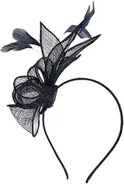[LRXIYODE] Fascinator Headband Hat for Women Elegant Tea Party Accessories Versatile Hair Clip for Cocktail Events Halloween Christmas Celebrations Chic Design